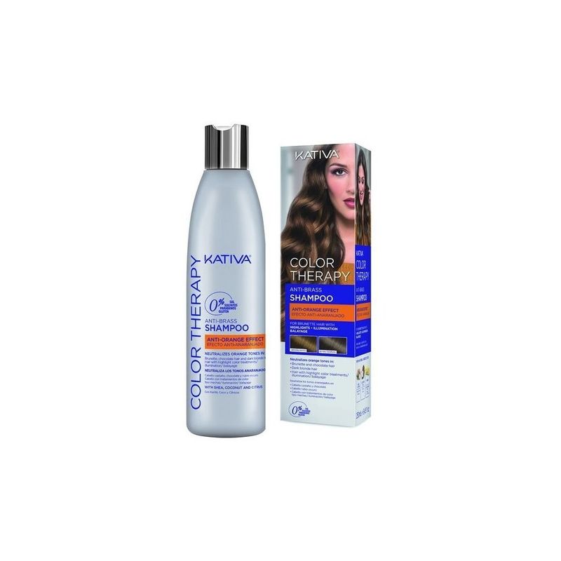 Kativa Color Therapy Anti-Brass Champú Anti-Orange 250ml