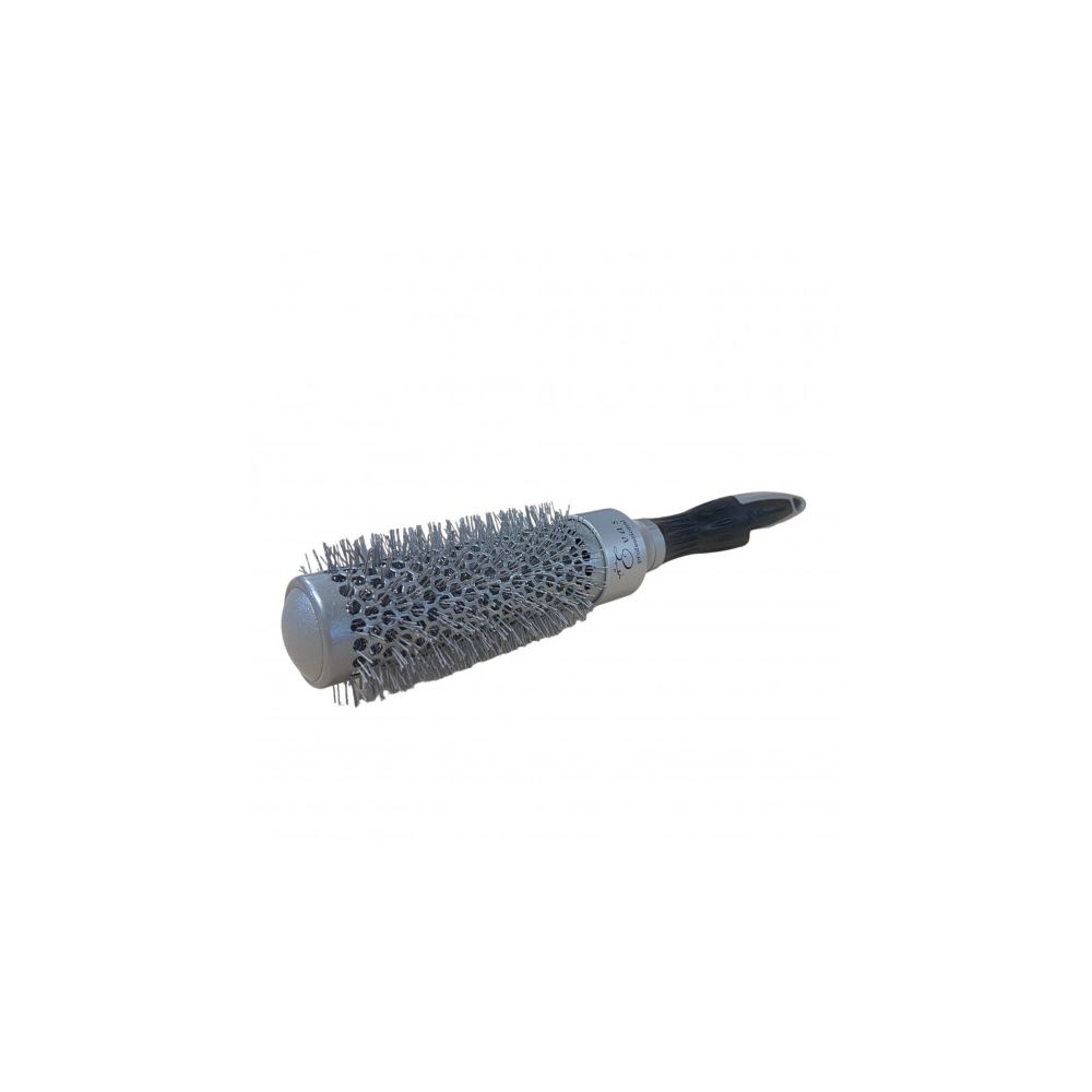Cepillo redondo plata 27,5 x 3,5 cm SAS-502 Evas