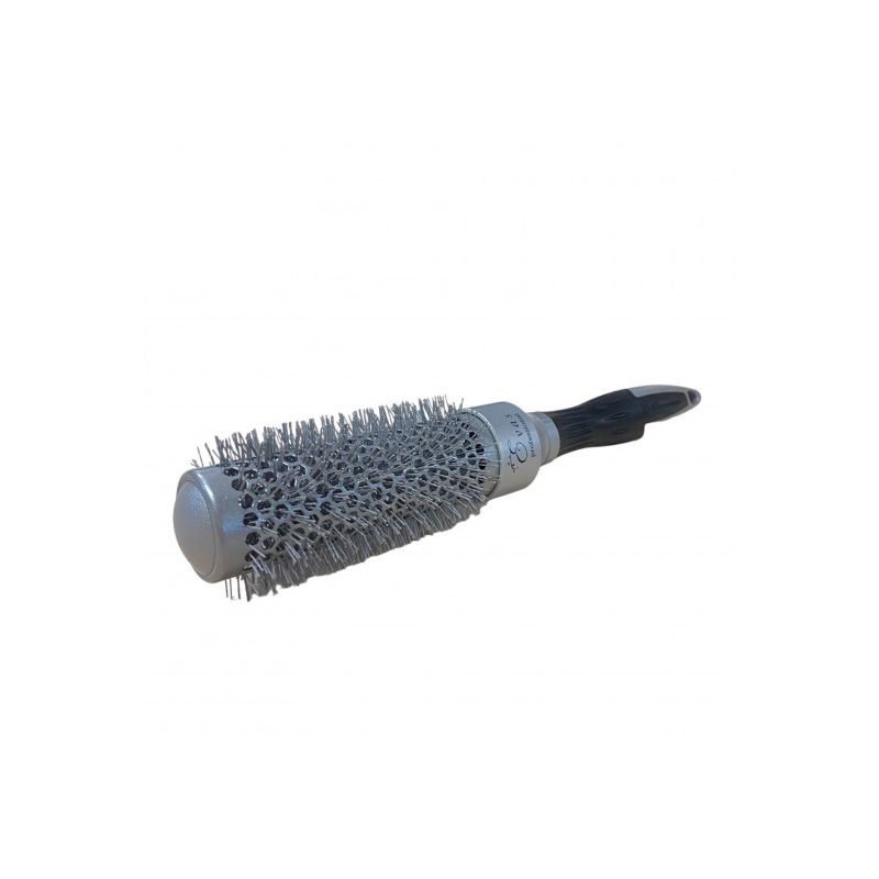 Cepillo redondo plata 27,5 x 3,5 cm SAS-502 Evas