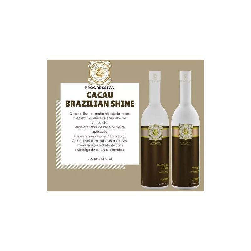 Alisado Eternity Liss Cacau (Chocolate) para cabello seco 2X1L