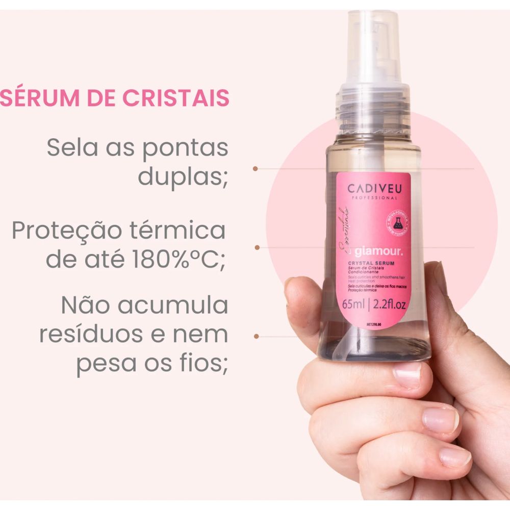 Cadiveu Glamour Ruby Cristal líquido brillo precioso 65ml