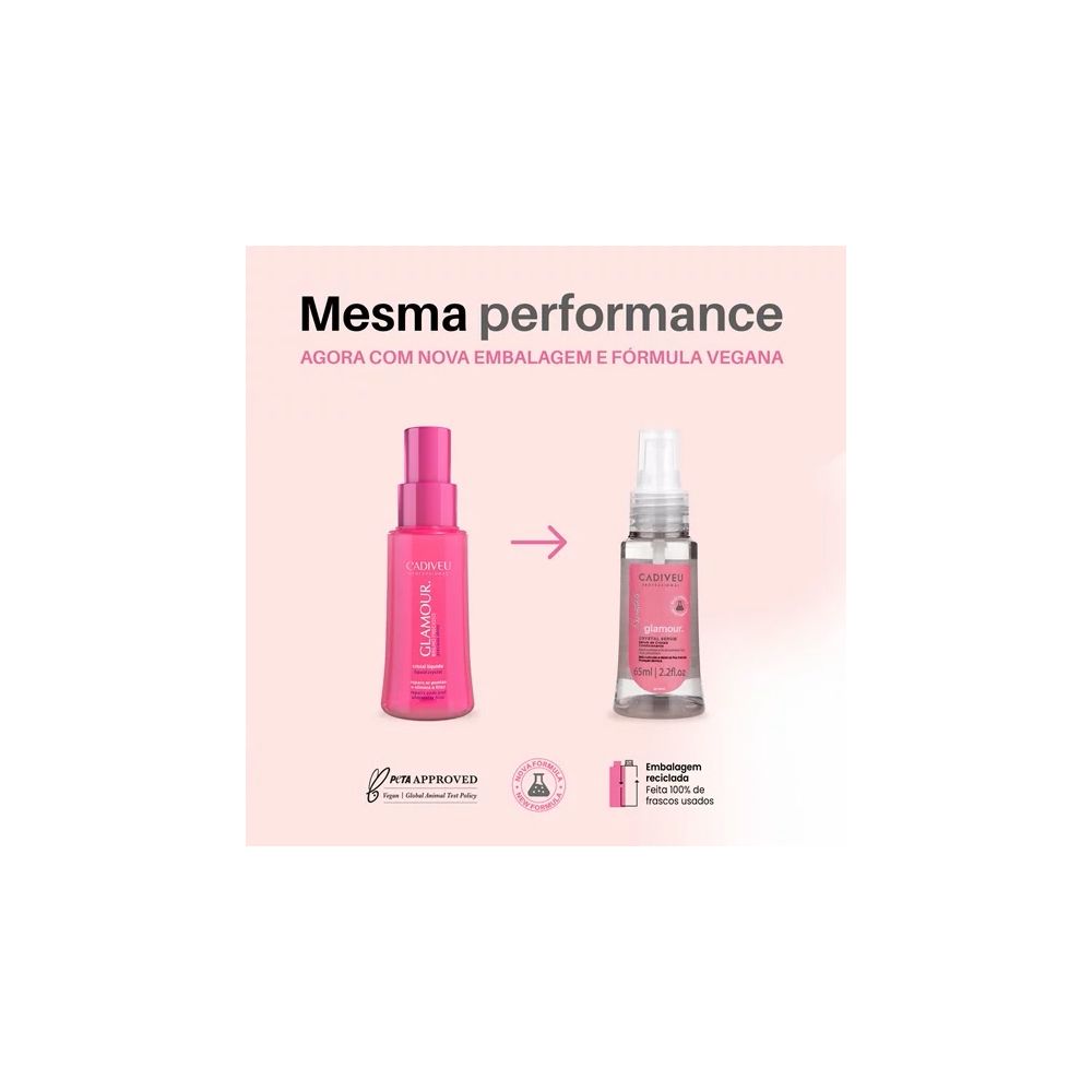 Cadiveu Glamour Ruby Cristal líquido brillo precioso 65ml