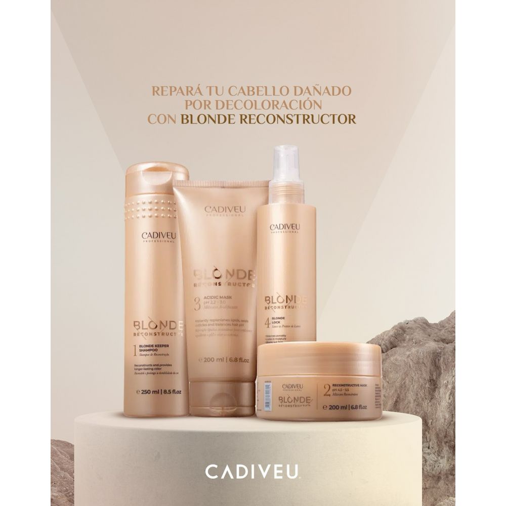 Kit Home Care Cadiveu Blonde Reconstructor 4 Produtos