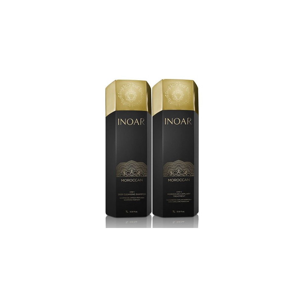 Pack Inoar alisado brasileño Tratamiento Marroquí 2x1L