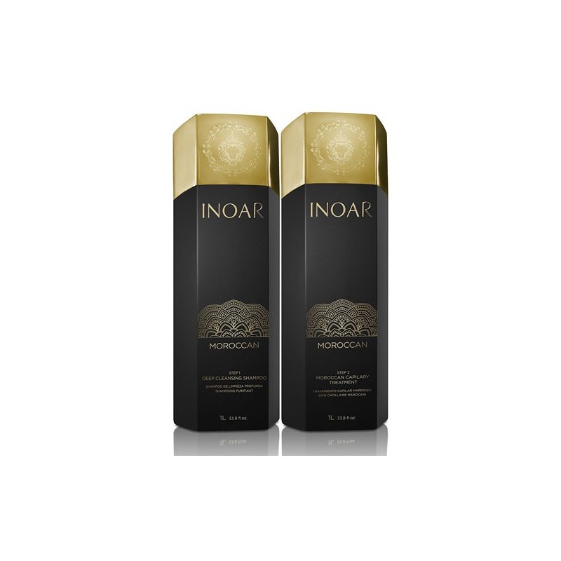 Pack Inoar alisado brasileño Tratamiento Marroquí 2x1L