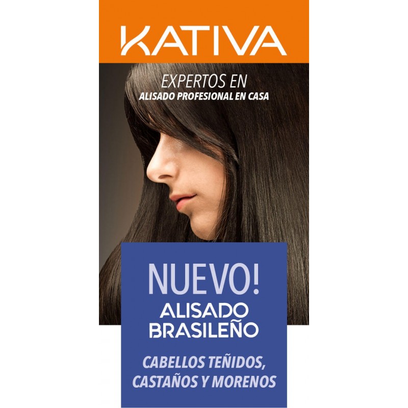 Kativa - Kit lisciante brasiliano con cheratina e olio di argan